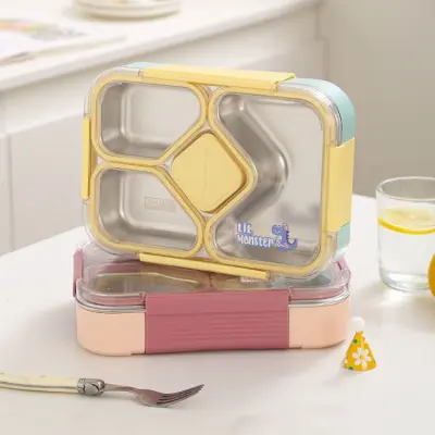 1080ml 3 Compartment Stainless Steel Lunch