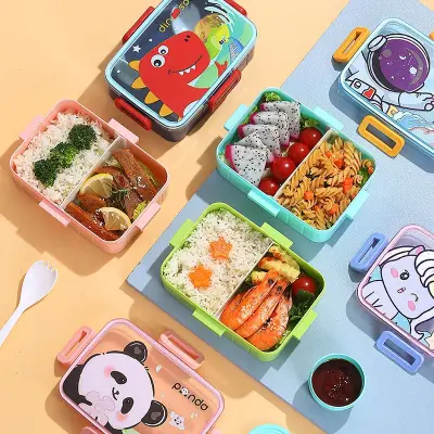 600ml Kids Bento Plastic Tiffin Box secondary