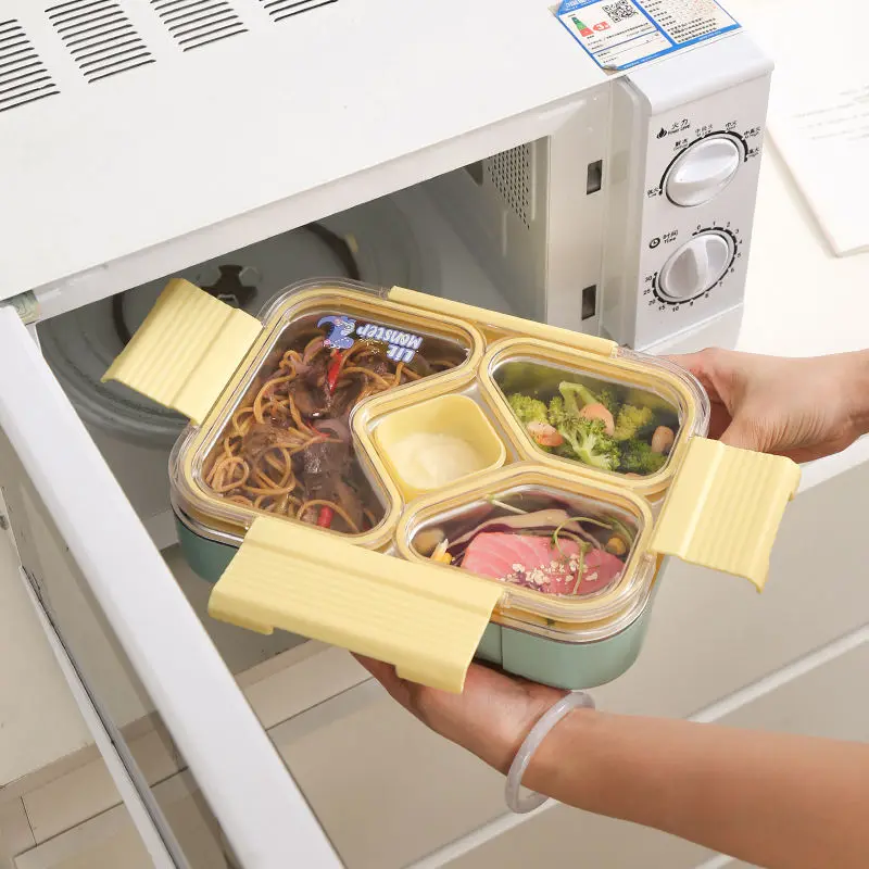 1080ml 3 Compartment Stainless Steel Lunch