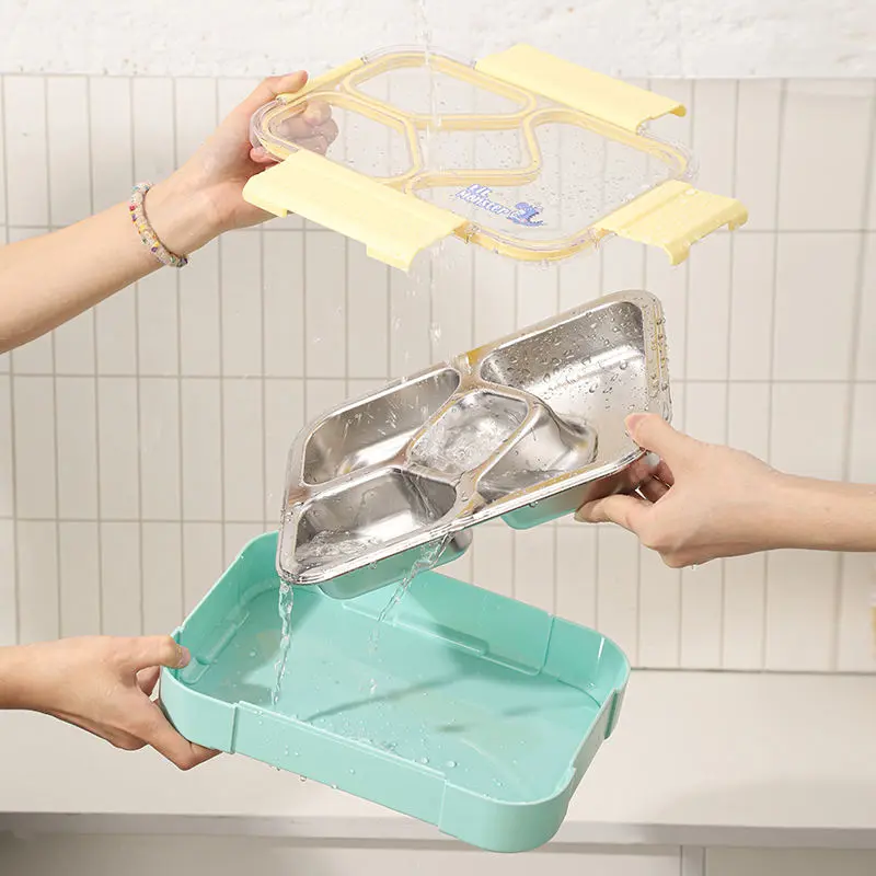 1080ml 3 Compartment Stainless Steel Lunch