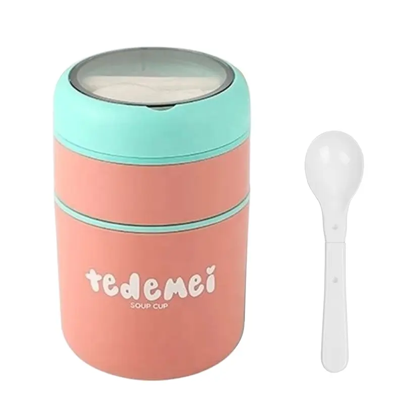2 Layer 710ml Stainless Steel Soup Cup