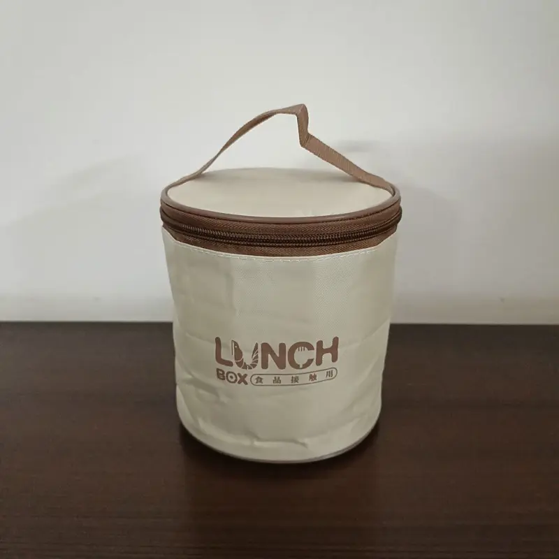 2 Piece New Stainless Steel Green Lunch Box With Foil Bag