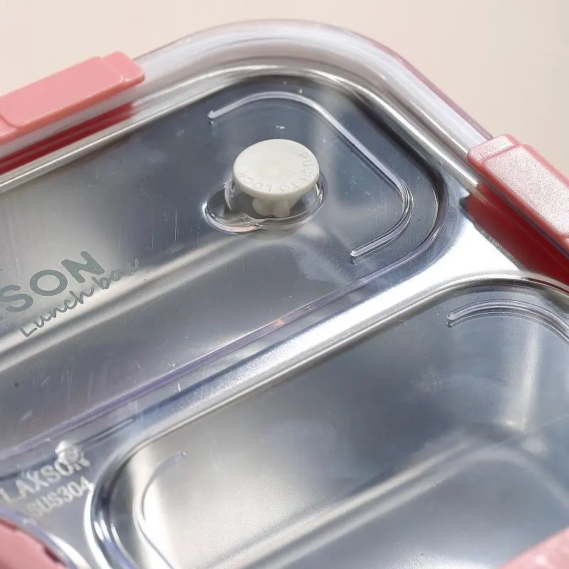 3 Compartment Laxson Stainless Steel Lunch Box