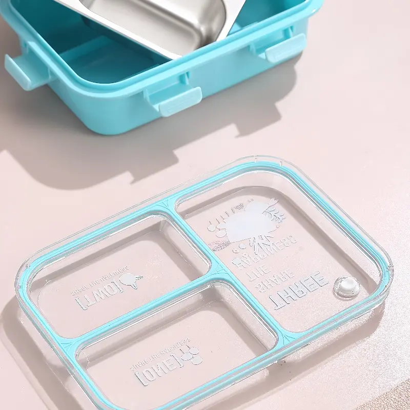 3 Compartment Stainless Steel Lunch Box Lx7121