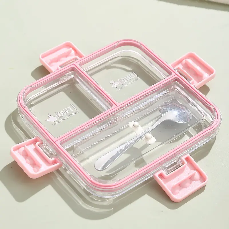 3 Compartment Stainless Steel Lunch Box Lx7138