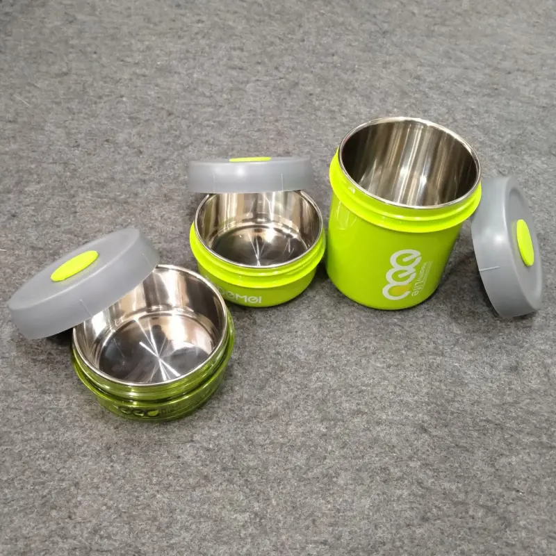 860ml Tedemei 3 Piece Stainless Steel Lunch Box