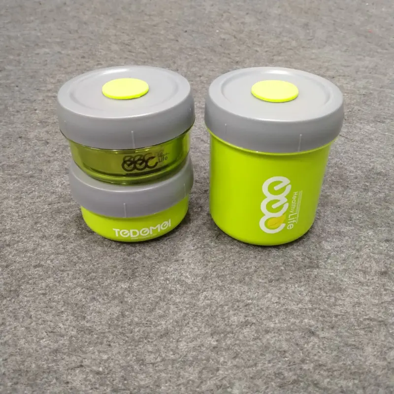 860ml Tedemei 3 Piece Stainless Steel Lunch Box