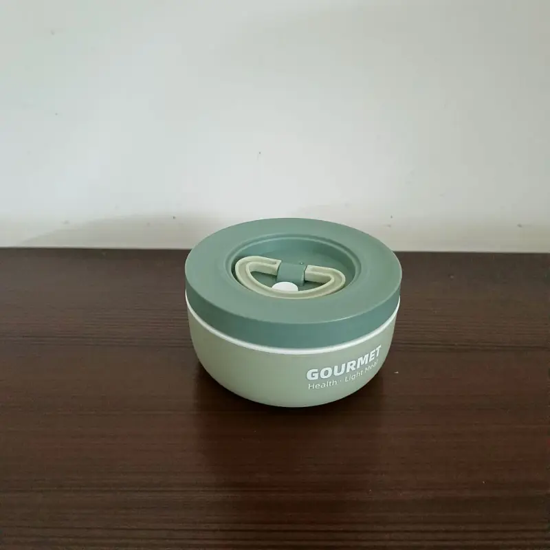 3 Piece Green Gourmet Stainless Steel Lunch Box With Bag