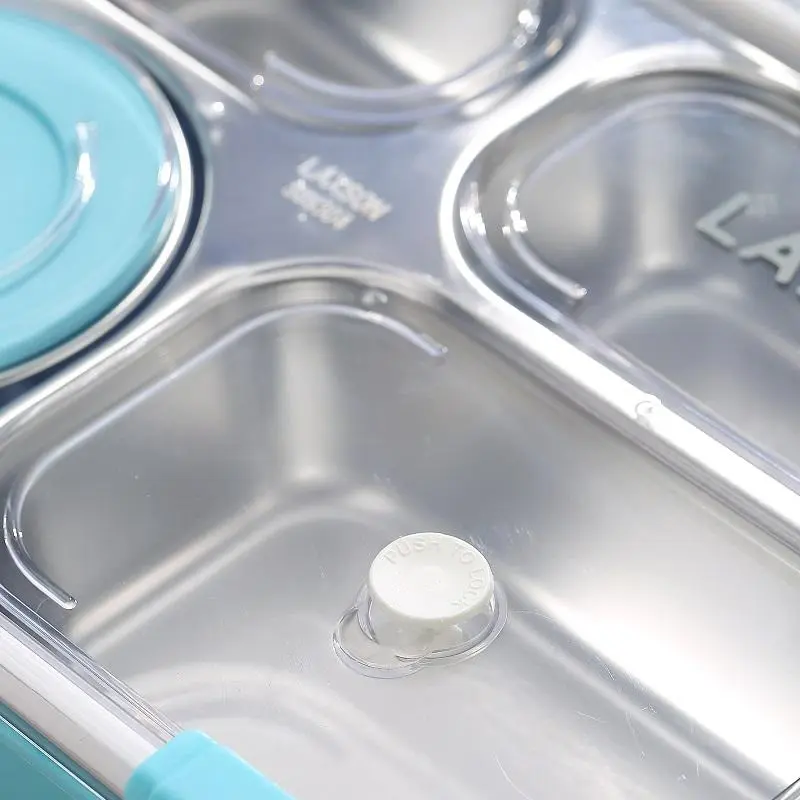 4 Compartment Laxson Stainless Steel Lunch Box