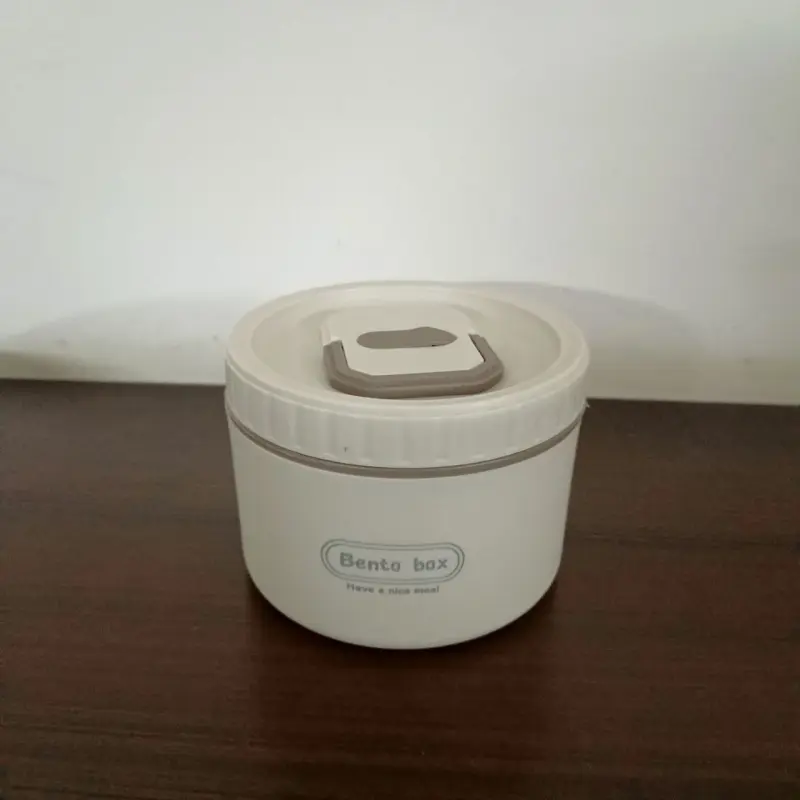 4 Piece Stainless Steel Cream Lunch Box With Foil Bag