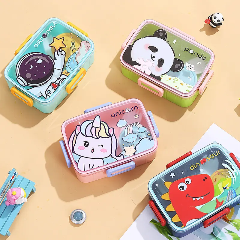 600ml Kids Bento Plastic Tiffin Box