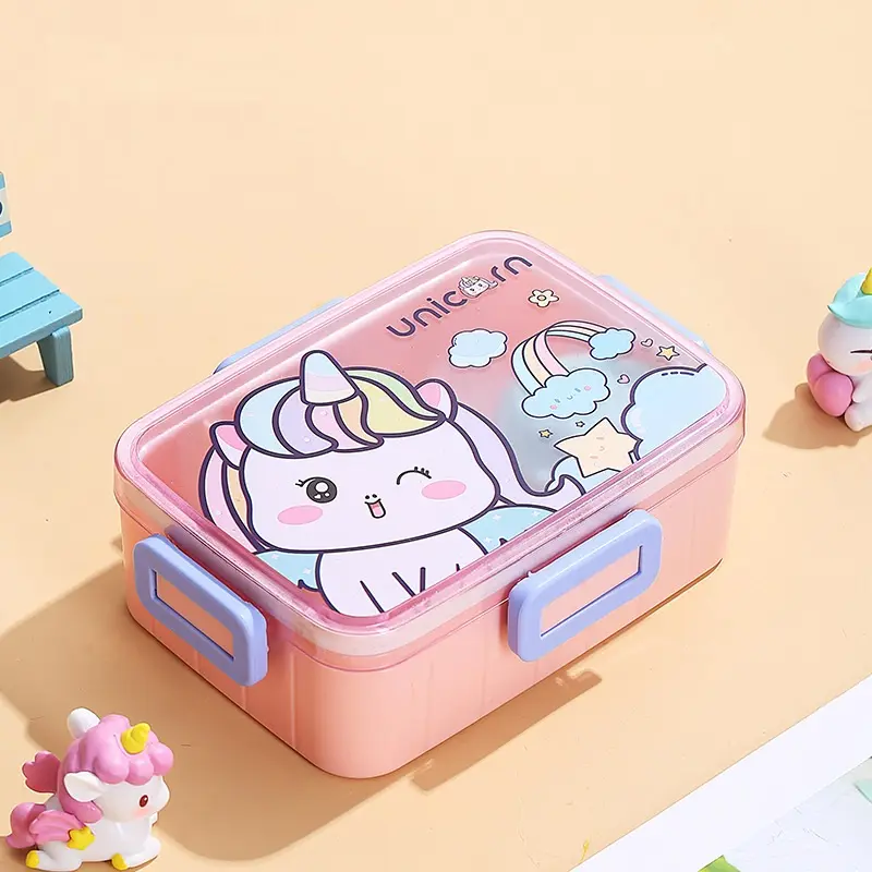 600ml Kids Bento Plastic Tiffin Box