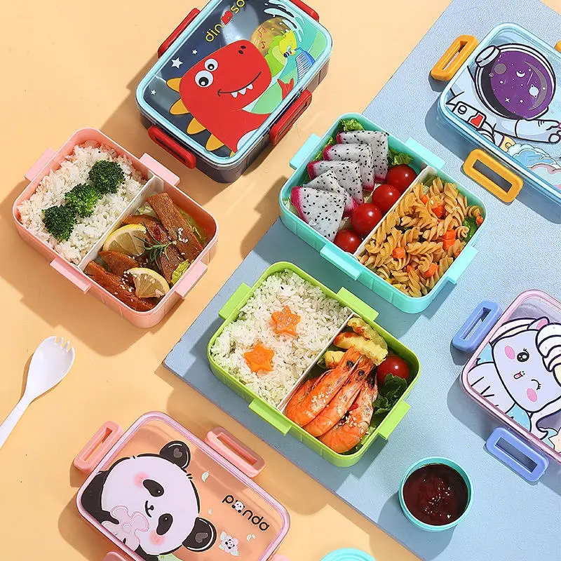 600ml Kids Bento Plastic Tiffin Box