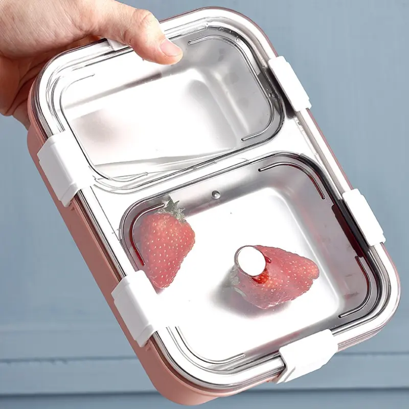 800ml 2 Compartments Stainless Steel Lunch