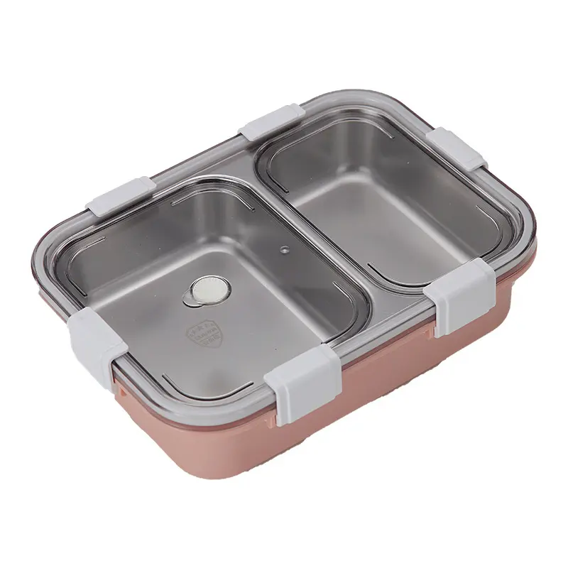 800ml 2 Compartments Stainless Steel Lunch