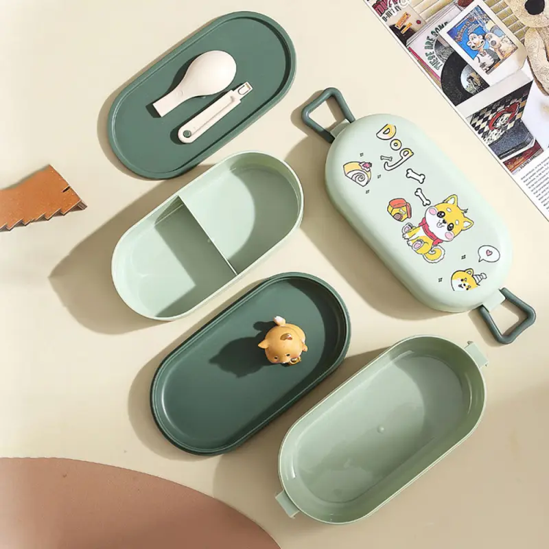 Cartoon Design 2 Layer Tiffin Box for Kids