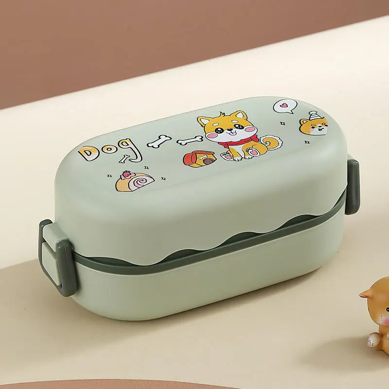 Cartoon Design 2 Layer Tiffin Box for Kids