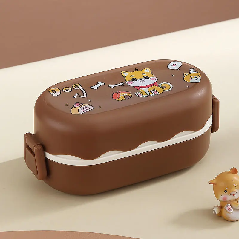 Cartoon Design 2 Layer Tiffin Box for Kids