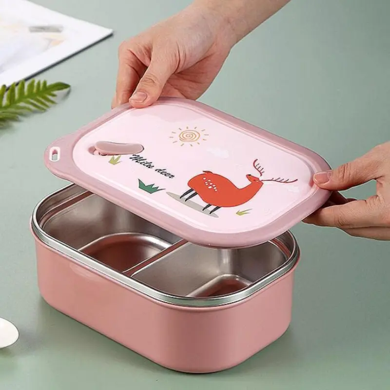 Stainless Steel 1000ml Animal Cartoon Lunch Box