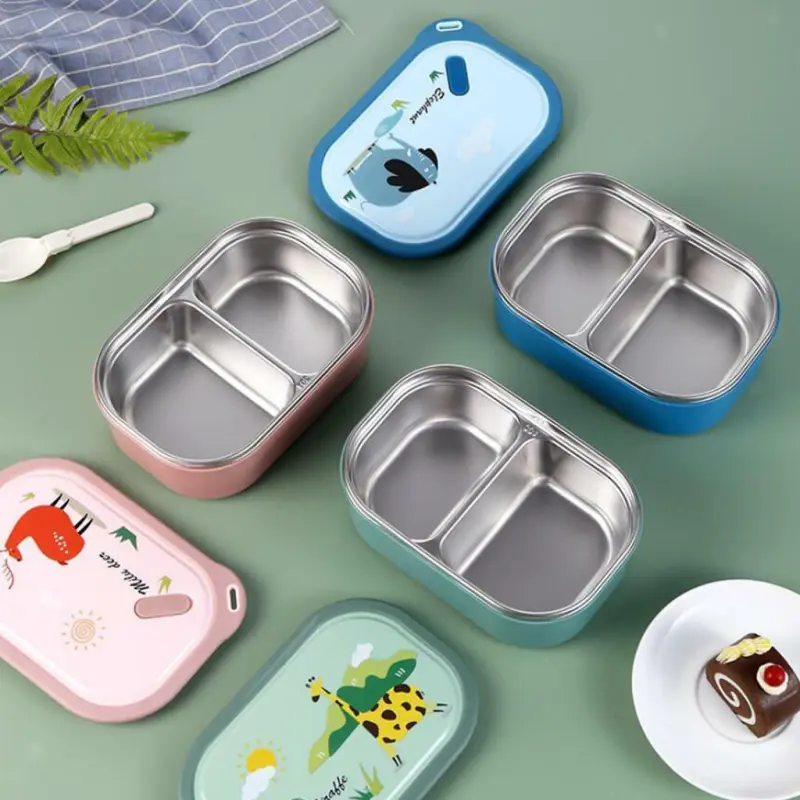 Stainless Steel 1000ml Animal Cartoon Lunch Box