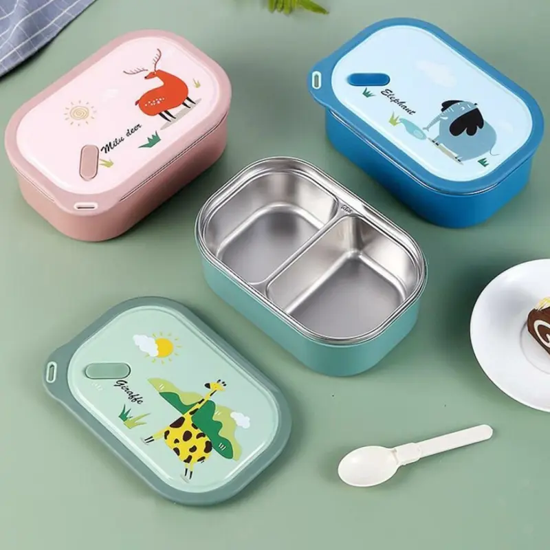 Stainless Steel 1000ml Animal Cartoon Lunch Box