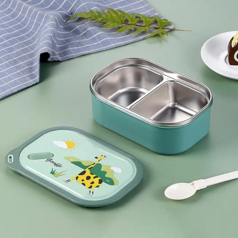 Stainless Steel 1000ml Animal Cartoon Lunch Box